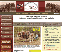 Tablet Screenshot of farmerbrownsplowshop.net